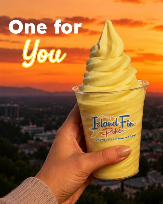 One for you, one for me. 🍍💛
Celebrate National Dole Day on July 17 with the sweetest deal of the year! Buy one Dole Soft Serve® and get one FREE! Perfect for sharing with your favorite person or keeping both for yourself! 😉
#DoleSoftServe #IslandFin #NationalDoleWhipDay