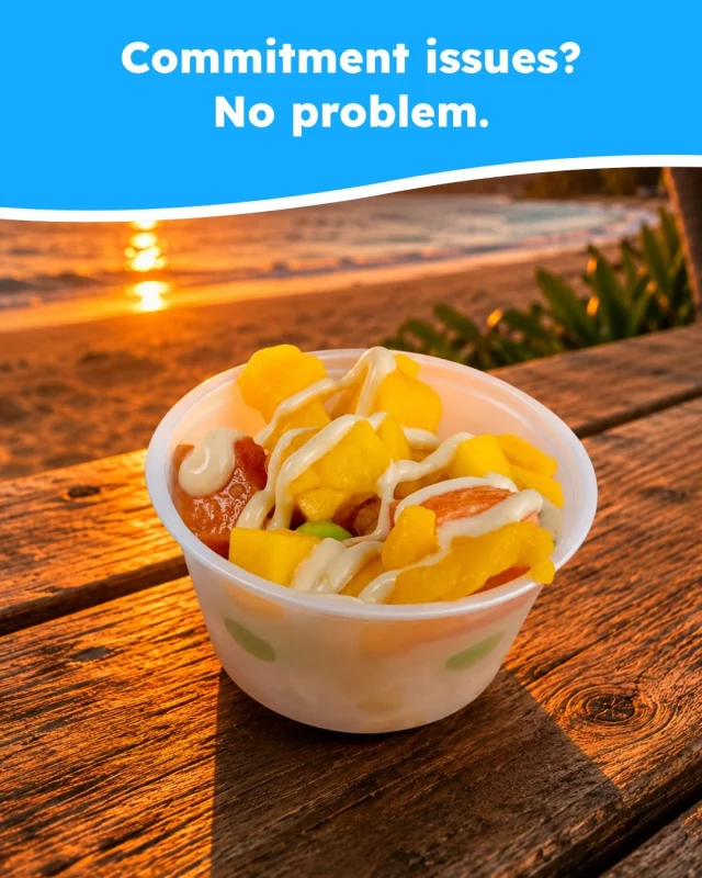 Sample cups are here to help you find your perfect match. ❤️
#PokéBowl #FreshPoké #IslandFin