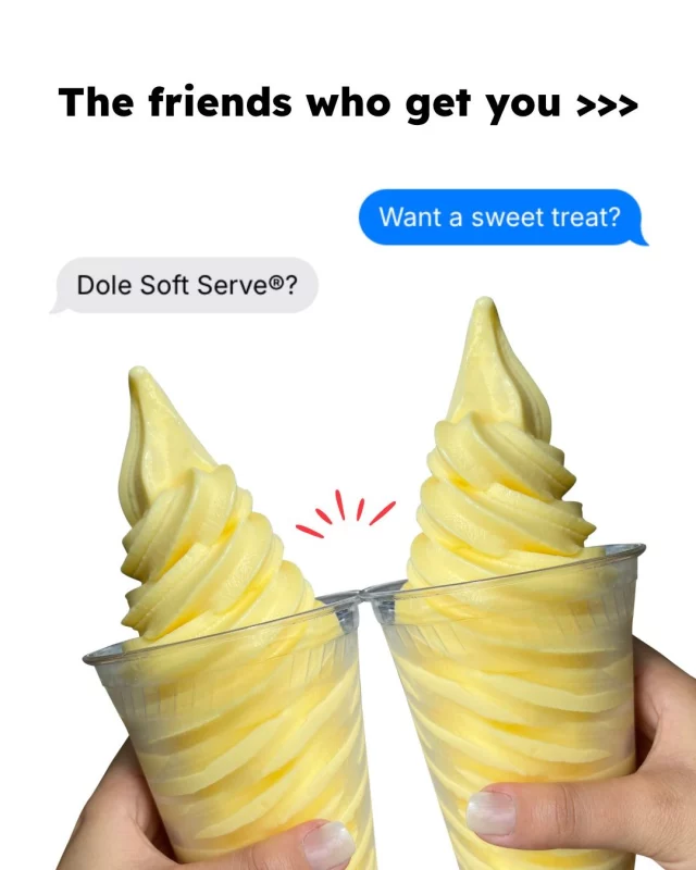 Dole Soft Serve® is BOGO on August 19 for National Soft Serve Day. Tag who’s coming with you! 👇
#NationalSoftServeDay #DoleSoftServe #IslandFin